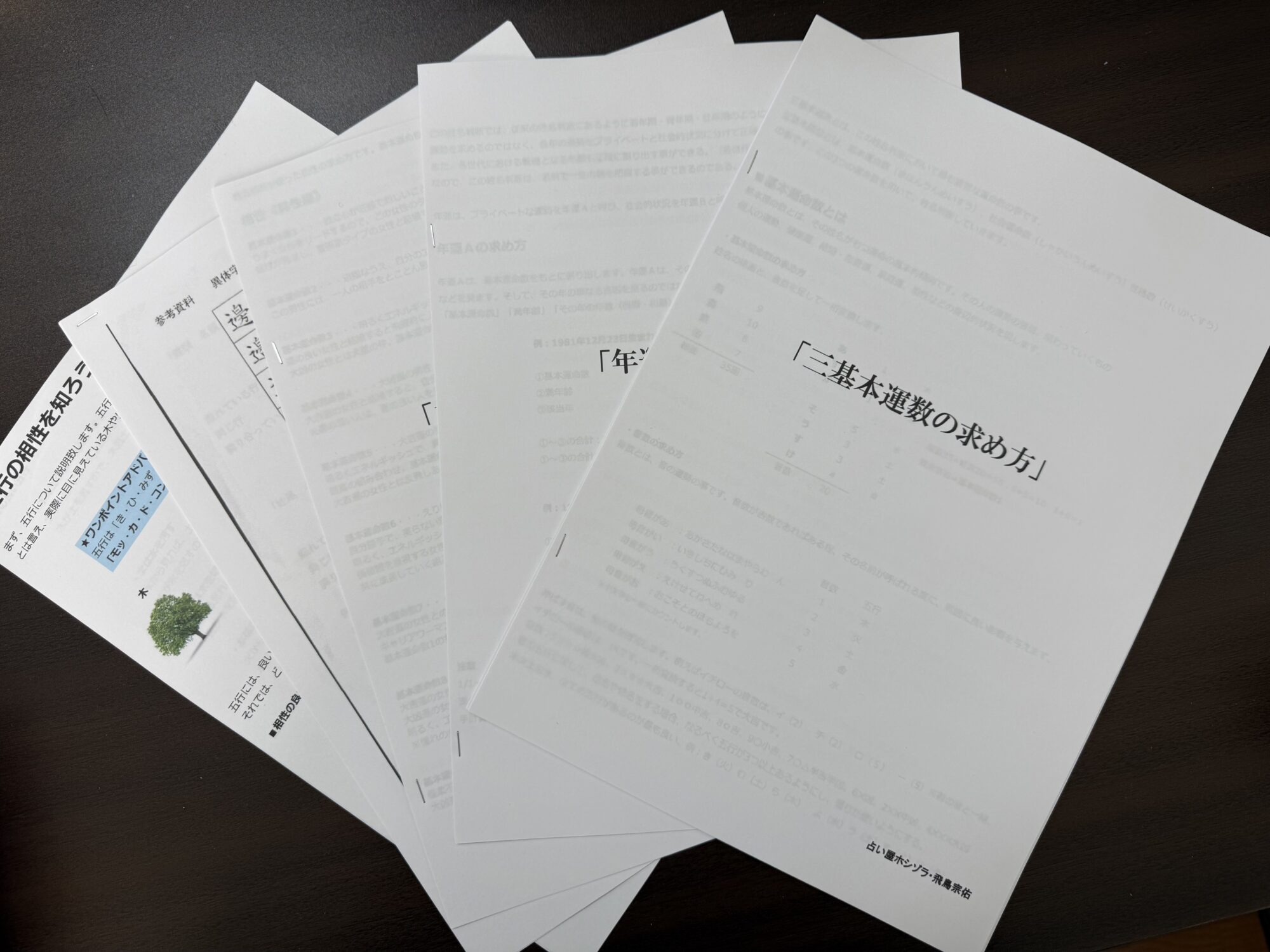 占い屋ホシゾラ姓名判断講座テキスト