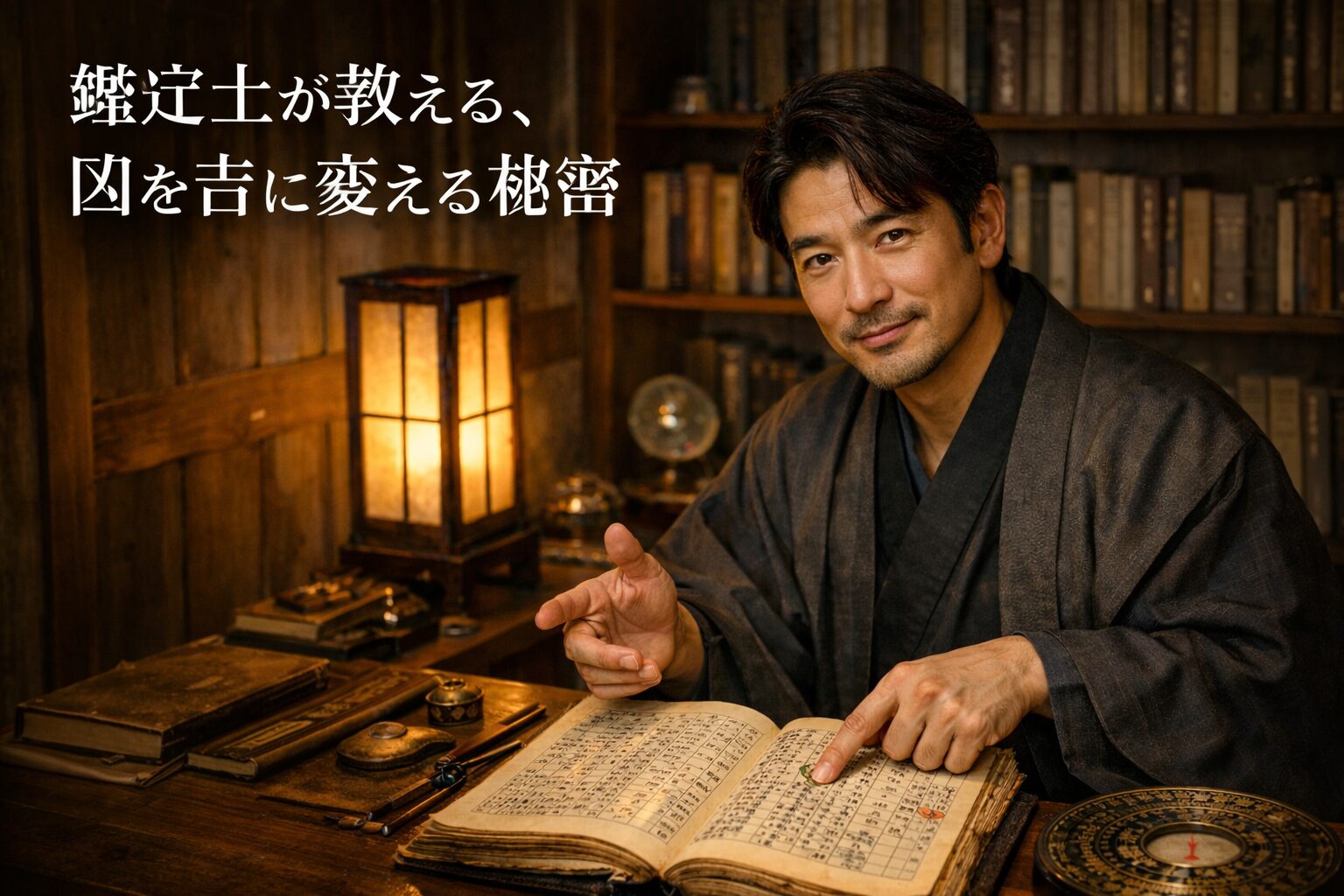 鑑定士が教える、凶を吉に変える秘密（月破大耗の抜け道について解説する占い師のイメージ画像）